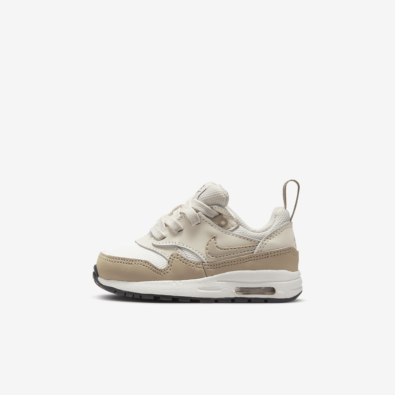 Nike Air Max 1 sneaker Phantom/Light Orewood Brown/Zwart/Khaki