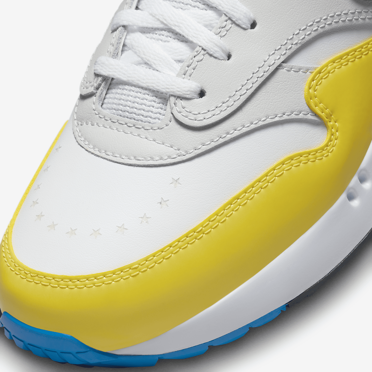 Nike Air Max 1 sneaker Wit/Tour Yellow/Photo Blue/Obsidian