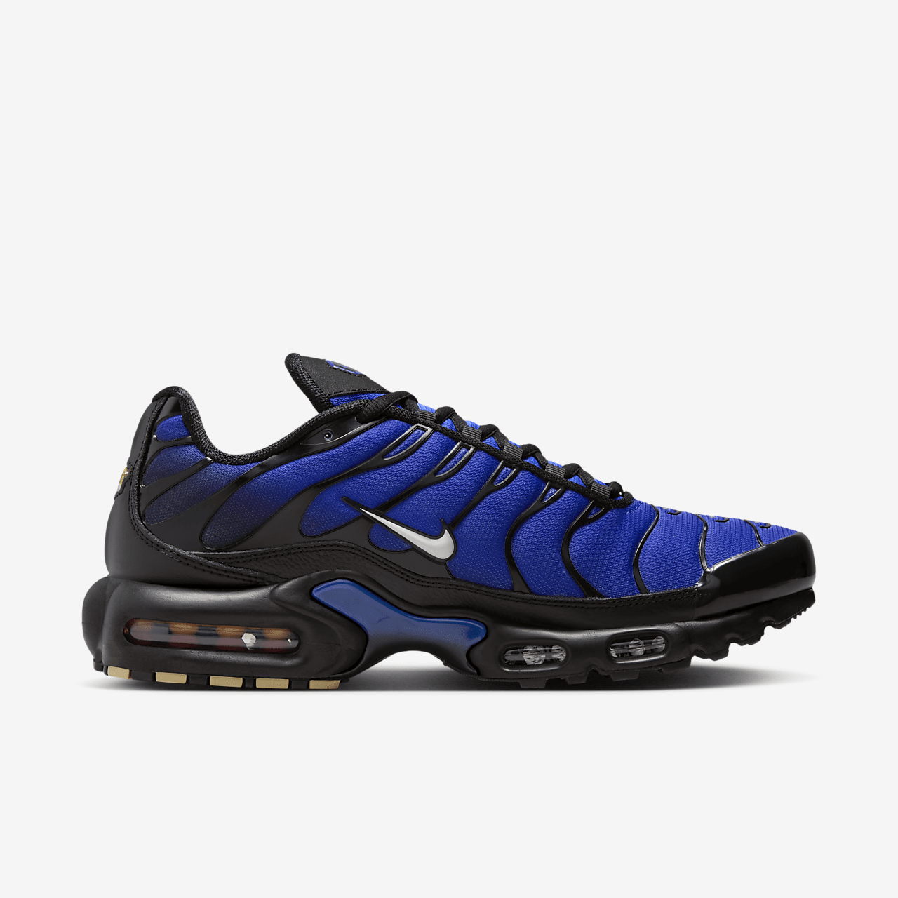 Nike Air Max Plus Premium sneaker Zwart/Racer Blue/Obsidian/Phantom