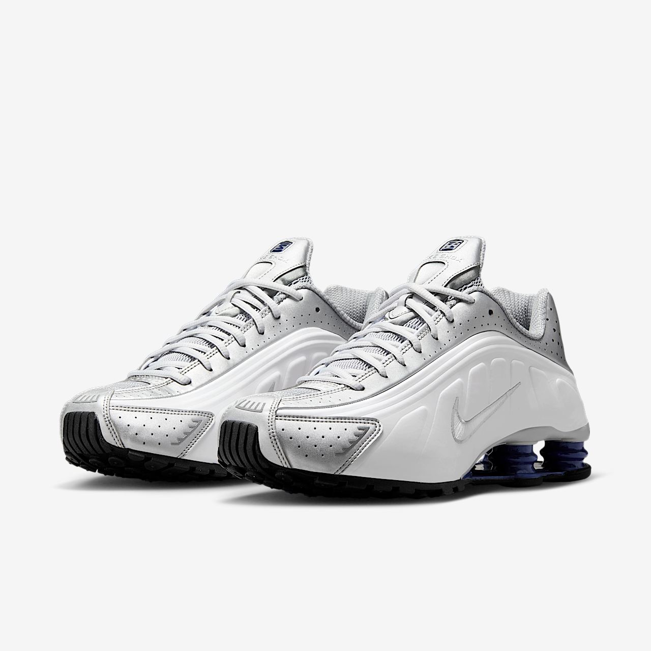 Nike Nike Shox sneaker Wit/Metallic Silver/Deep Royal Blue/Wit