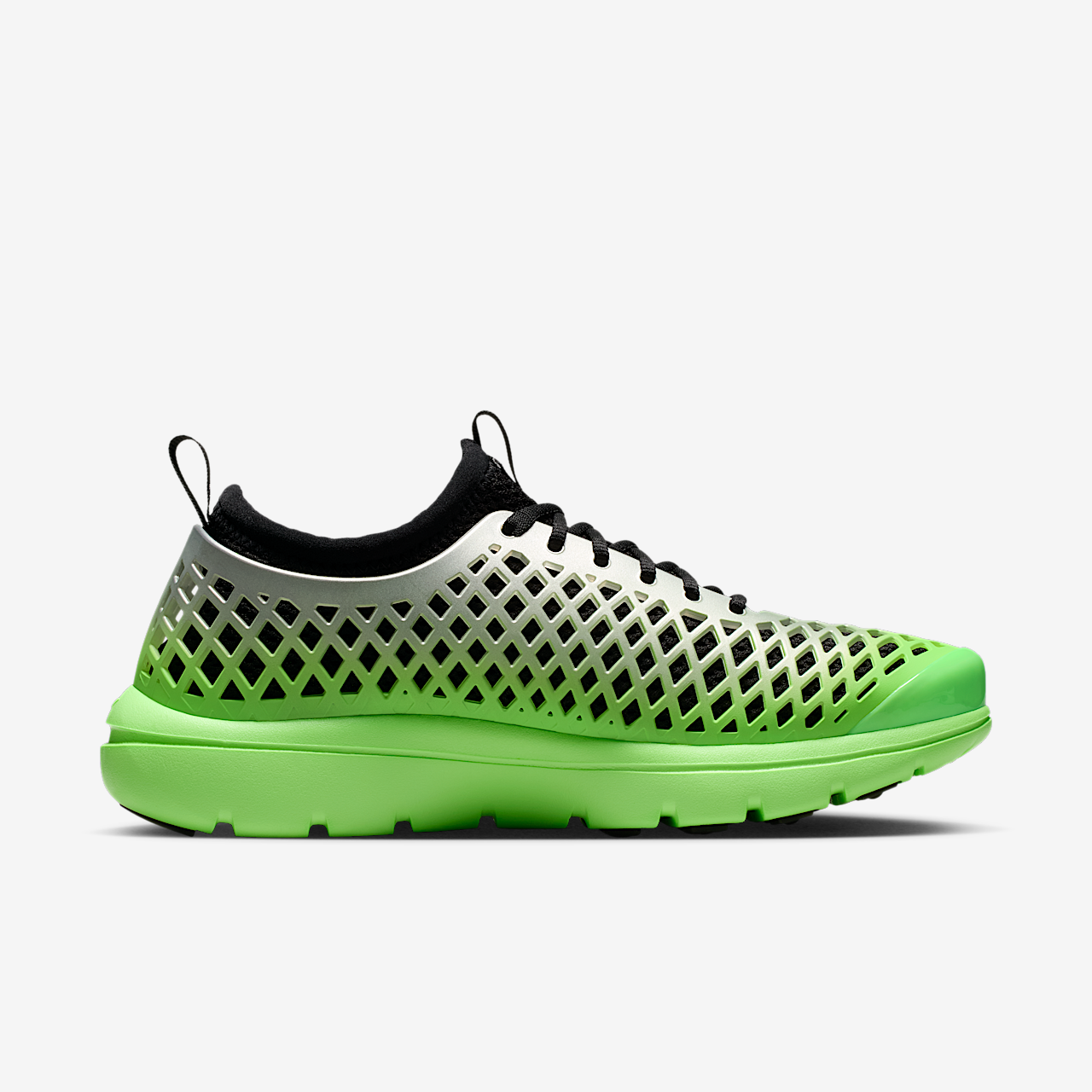 Nike  sneaker Metallic Silver/Voltage Green/Zwart
