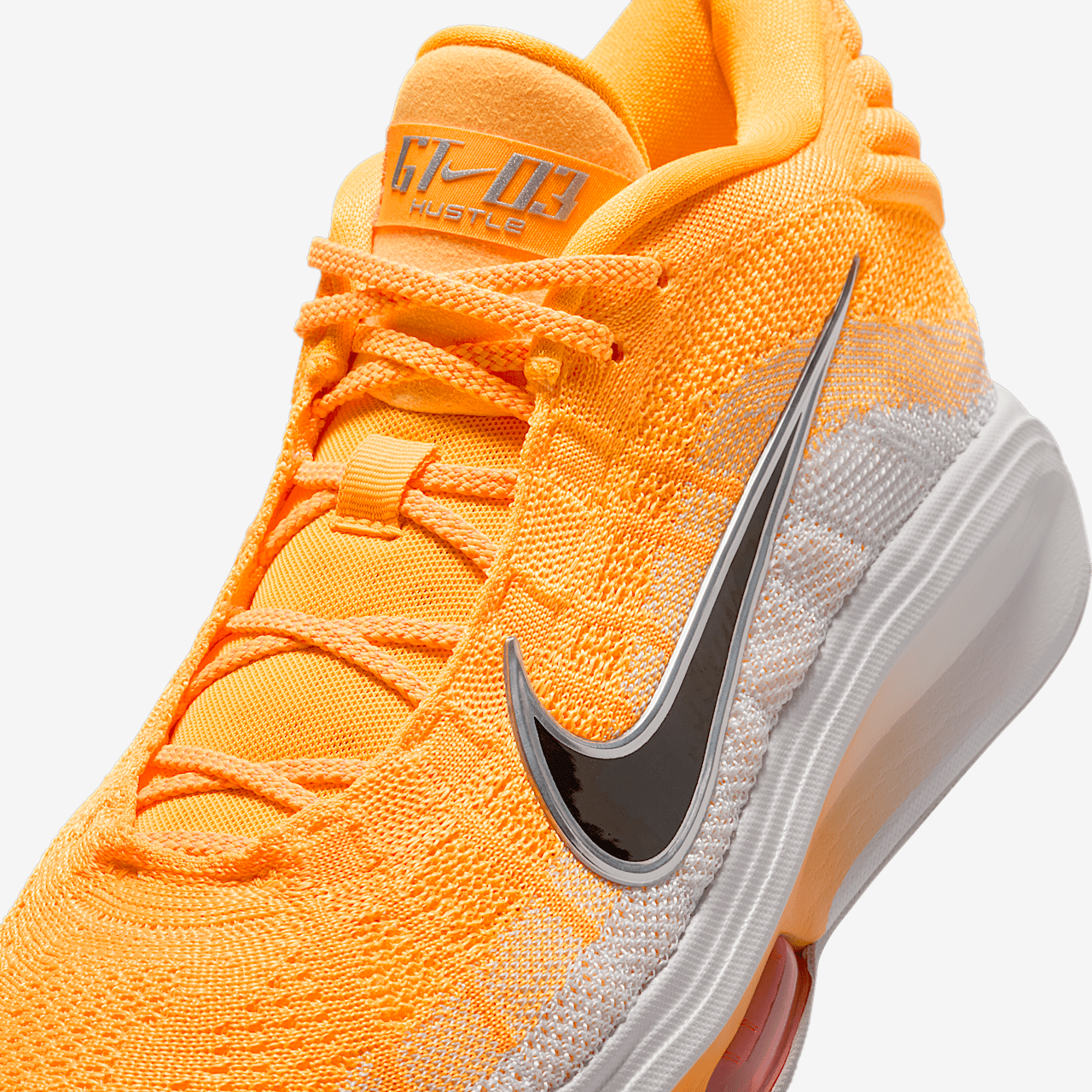 Nike  sneaker Laser Orange/Metallic Silver/Vast Grey/Zwart