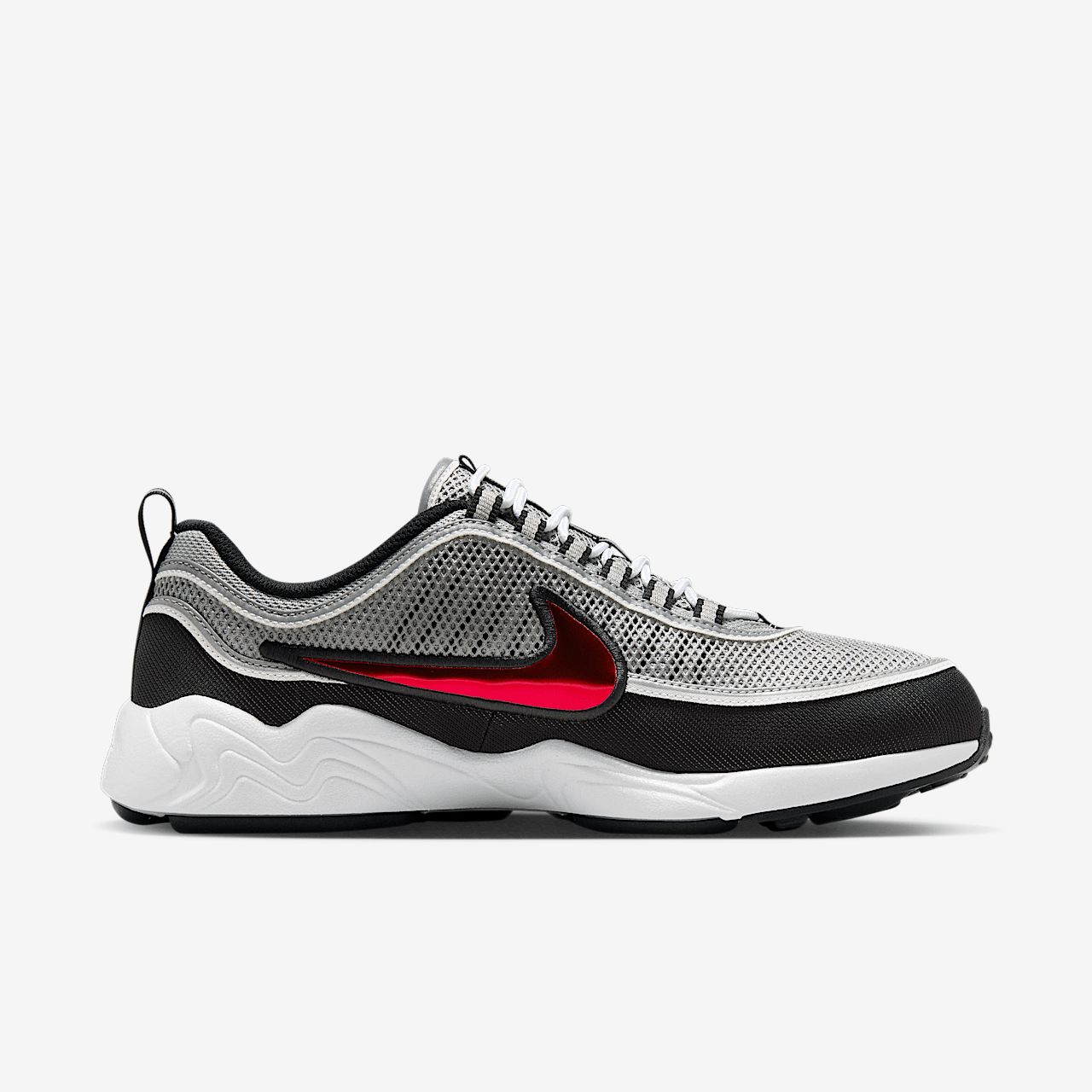 Nike  sneaker Metallic Silver/Zwart/Wit/Sport Red