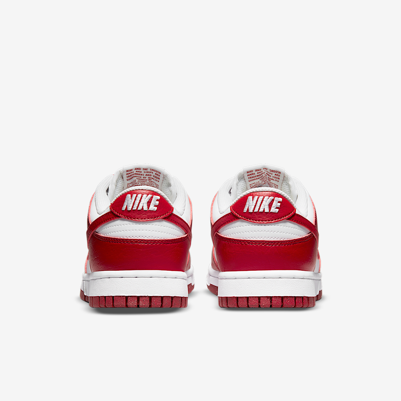 Nike Dunk Low sneaker Wit/Gym Red