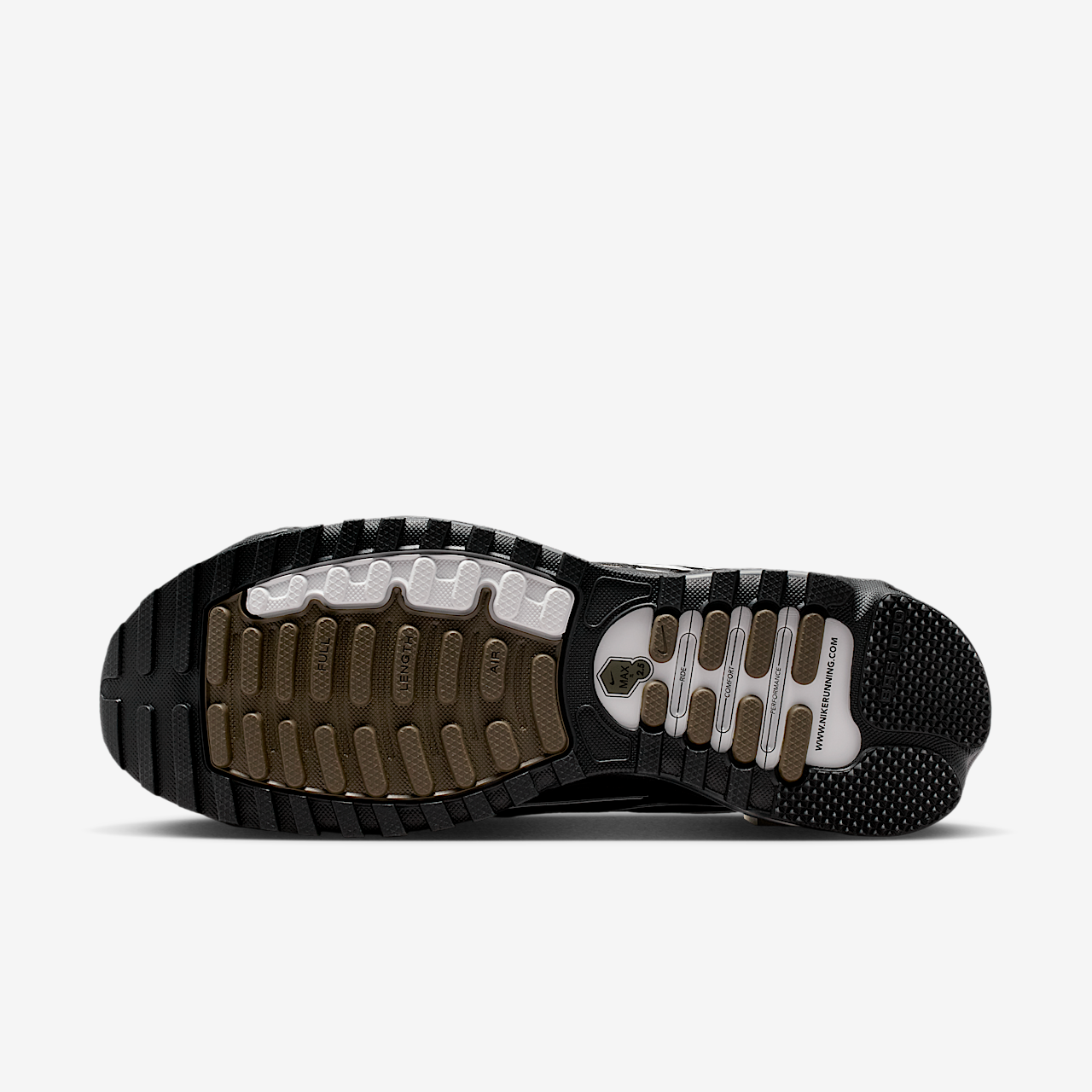 Nike Air Max sneaker Dark Hazel/Zwart/Summit White/Metallic Silver