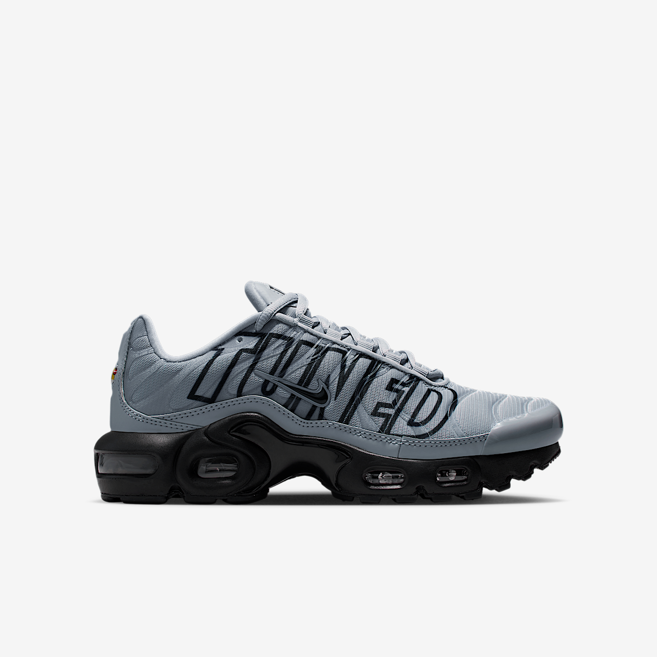 Nike Air Max Plus sneaker Wolf Grey/Metallic Silver/Zwart