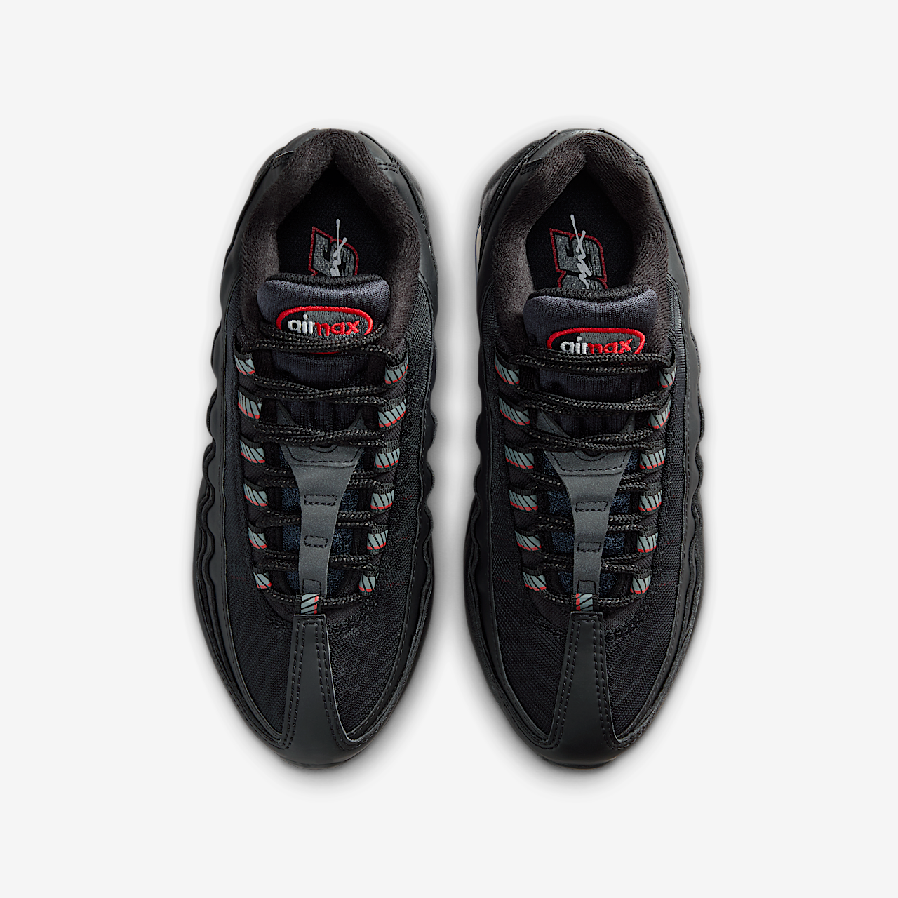 Nike Air Max 95 sneaker Zwart/University Red/Wit/Smoke Grey
