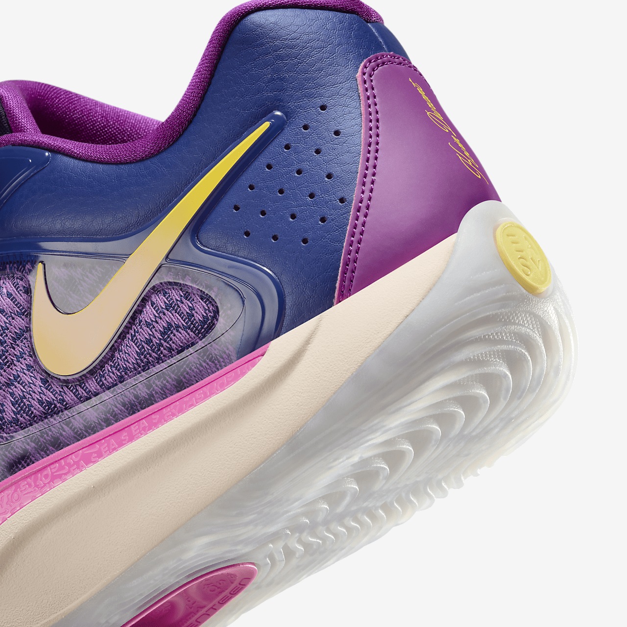 Nike  sneaker Deep Royal Blue/Zwart/Laser Fuchsia/Opti Yellow