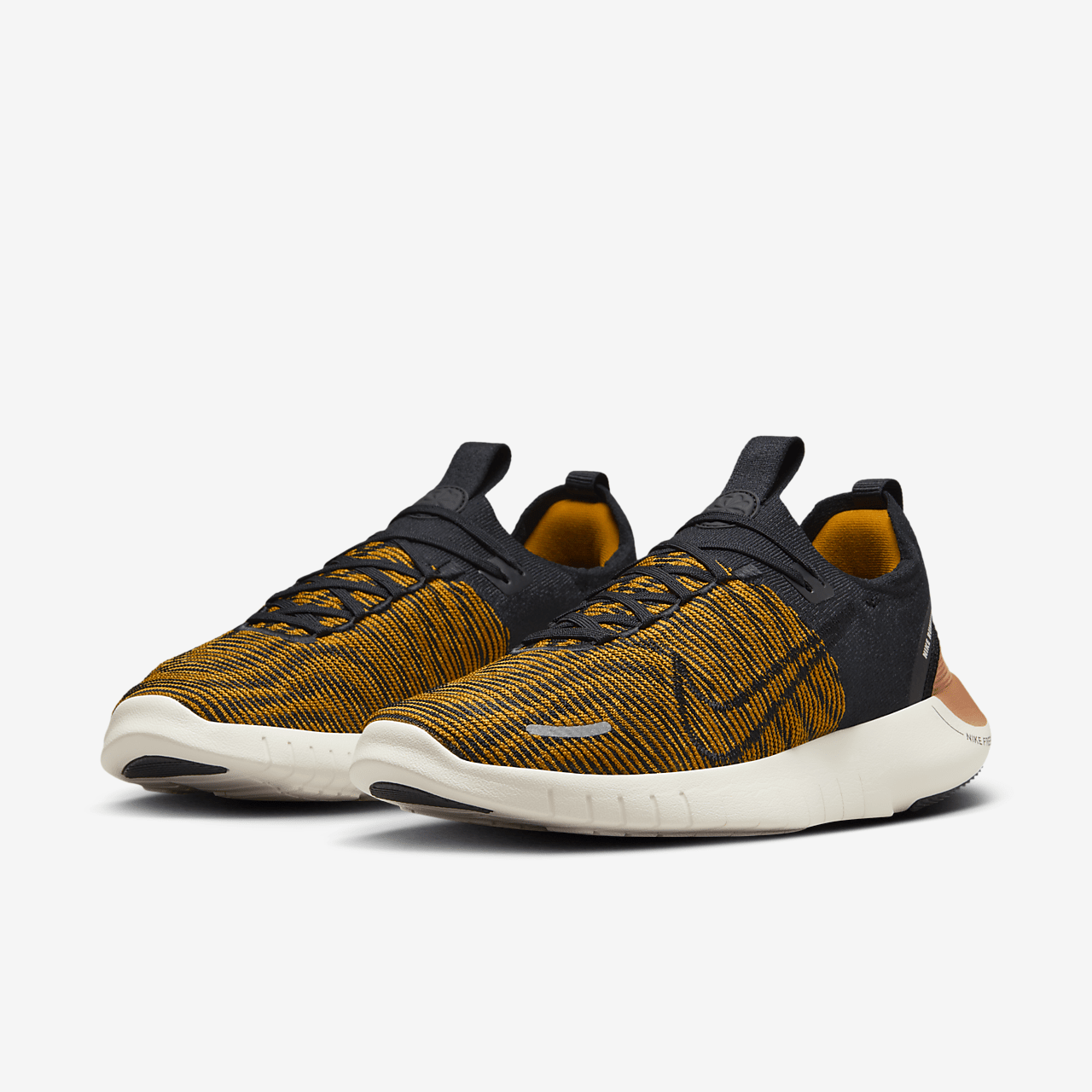 Nike Free sneaker Bronzine/Amber Brown/Sea Glass/Zwart