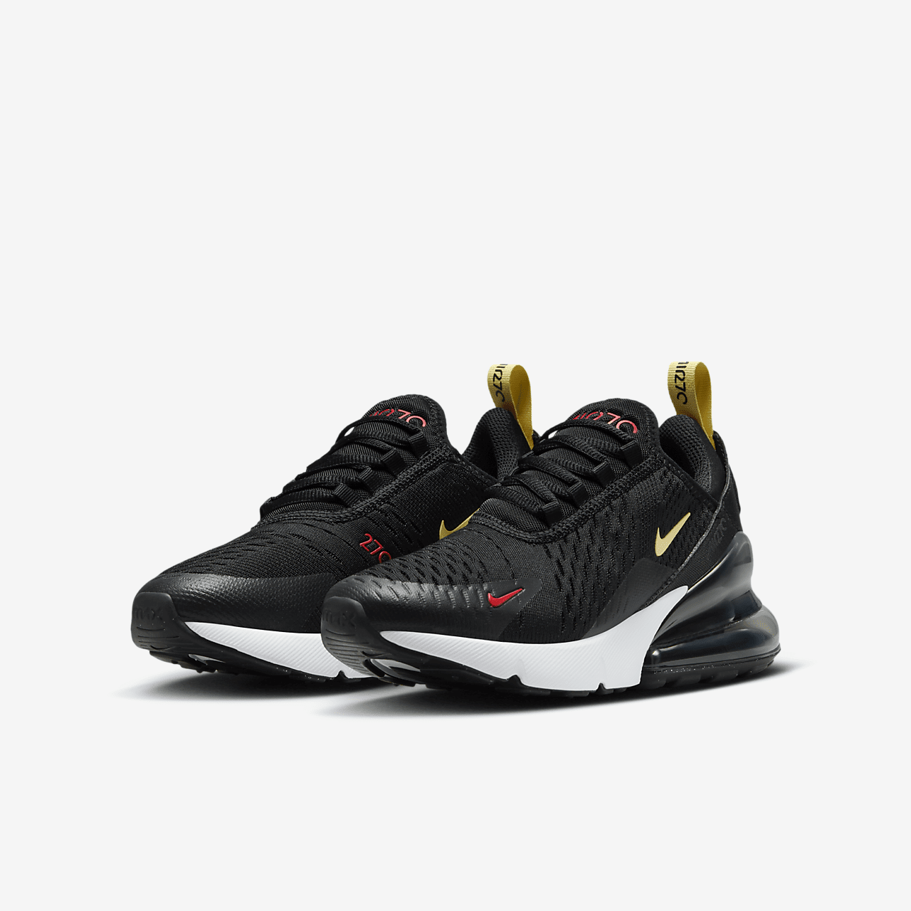 Nike Air max 270 sneaker Zwart/Gym Red/Wit/Saturn Gold