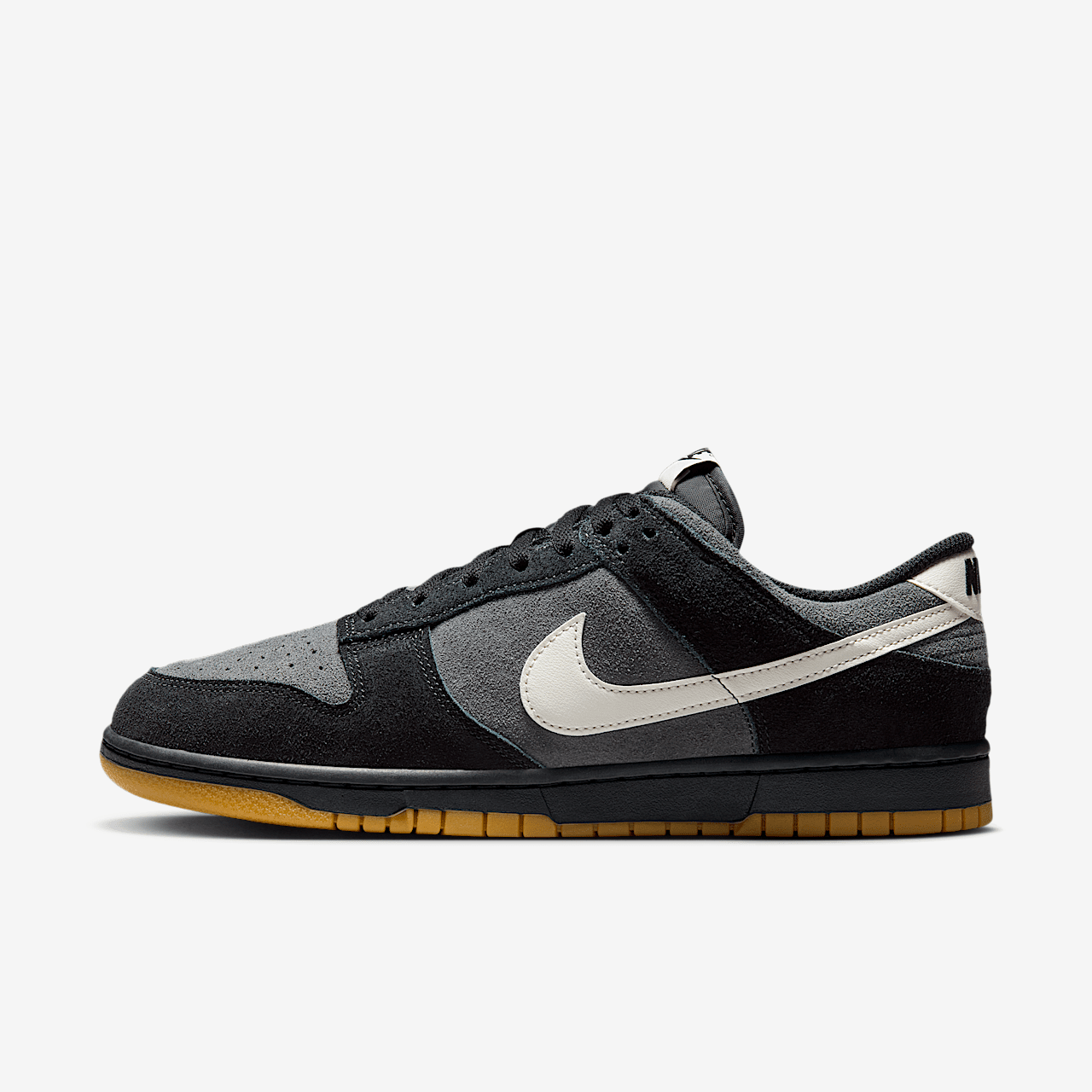 Nike Dunk Low sneaker Zwart/Anthracite/Gum Light Brown/Pale Ivory