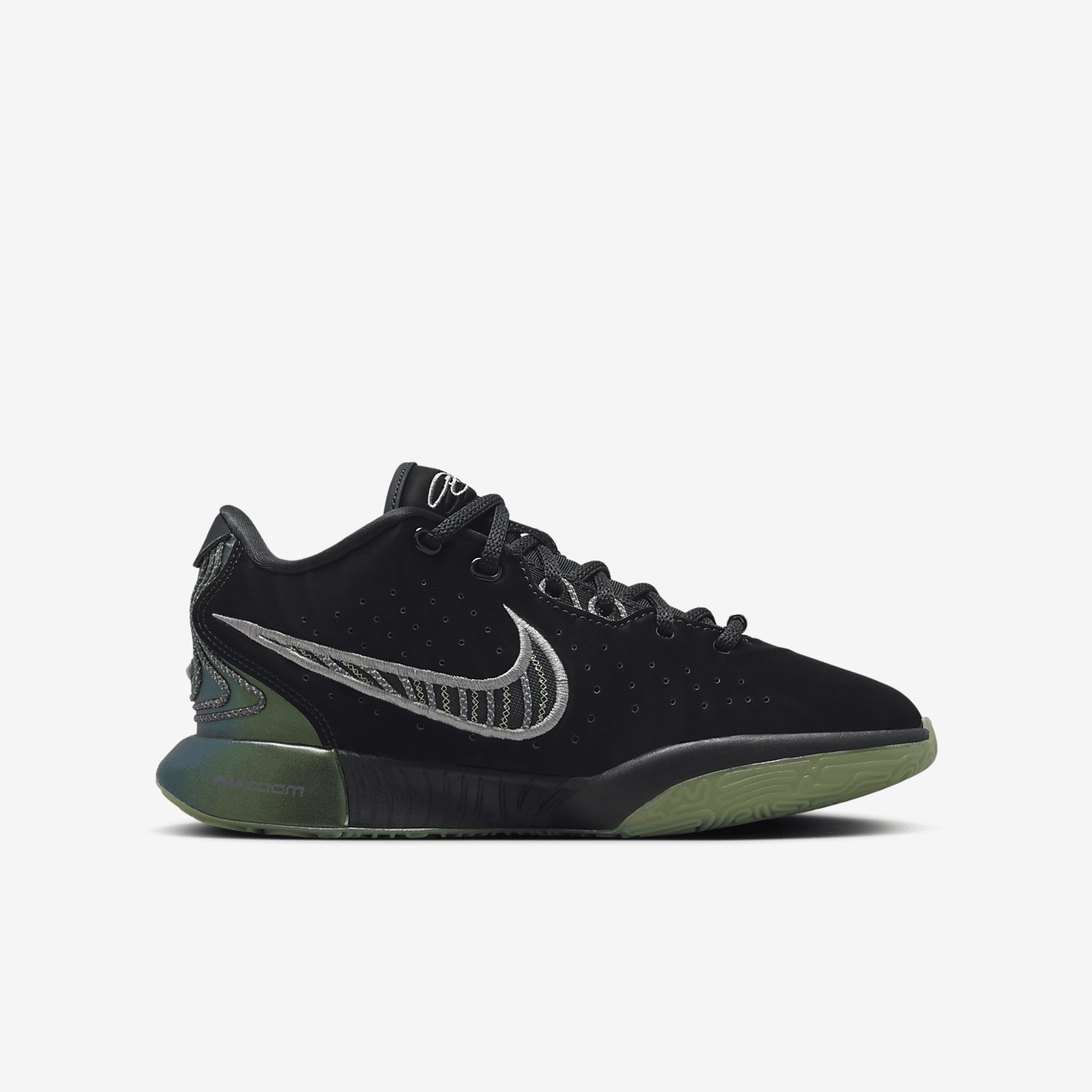 Nike LeBron sneaker Zwart/Iron Grey/Oil Green/Metallic Pewter