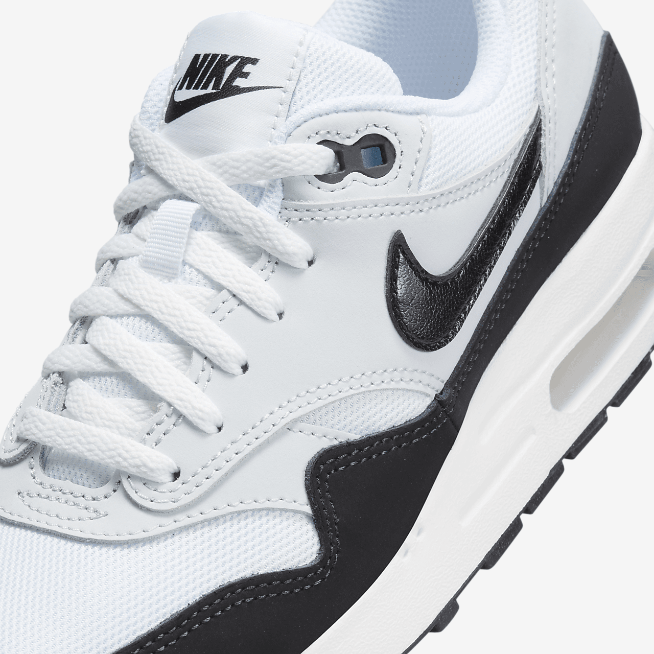 Nike Air Max 1 sneaker Wit/Pure Platinum/Zwart