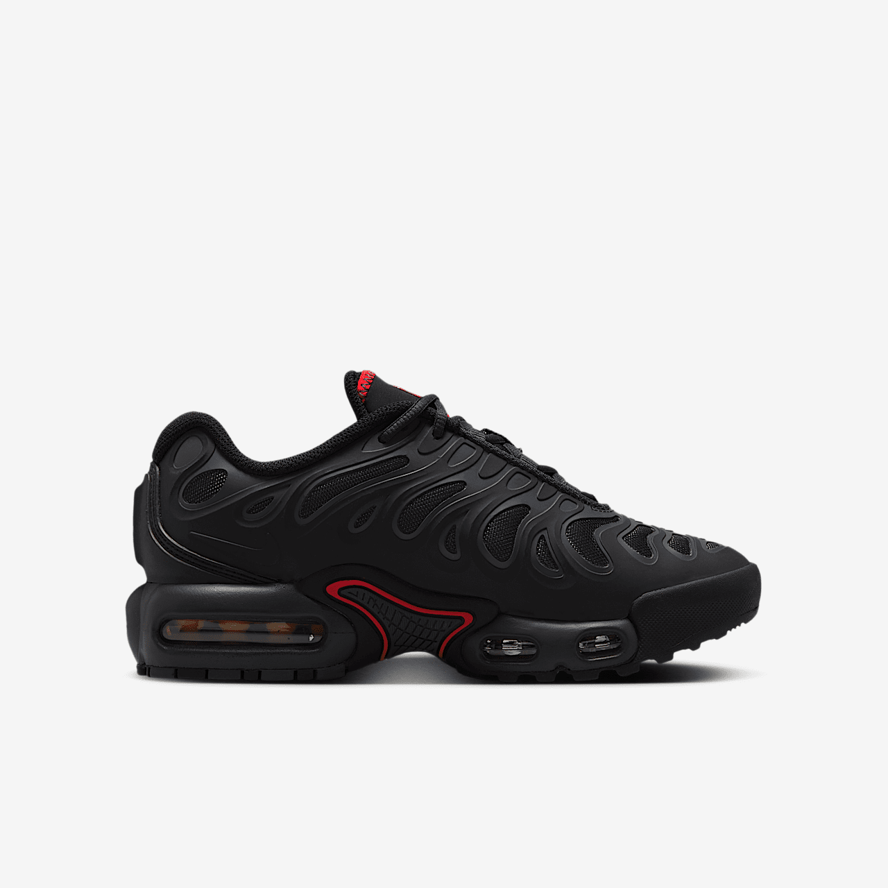 Nike Air Max Plus Drift sneaker Zwart/Dark Smoke Grey/University Red