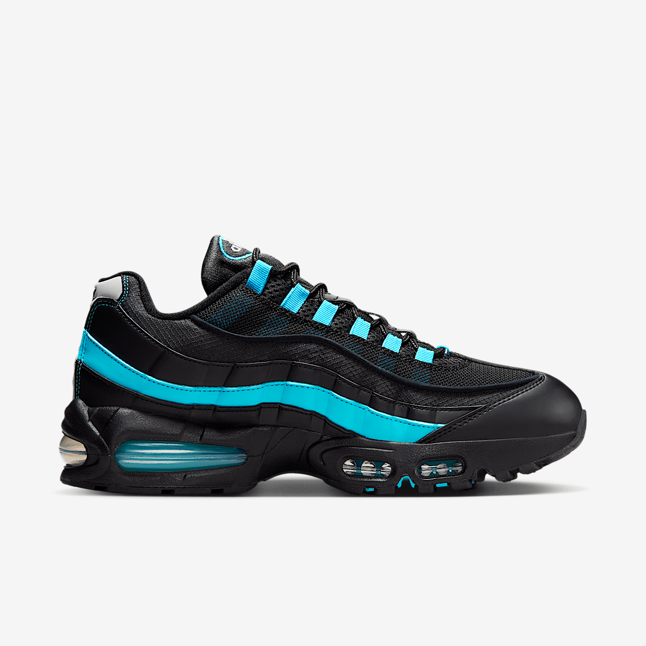 Nike Air Max 95 sneaker Zwart/Zwart/Pearl Grey/Baltic Blue