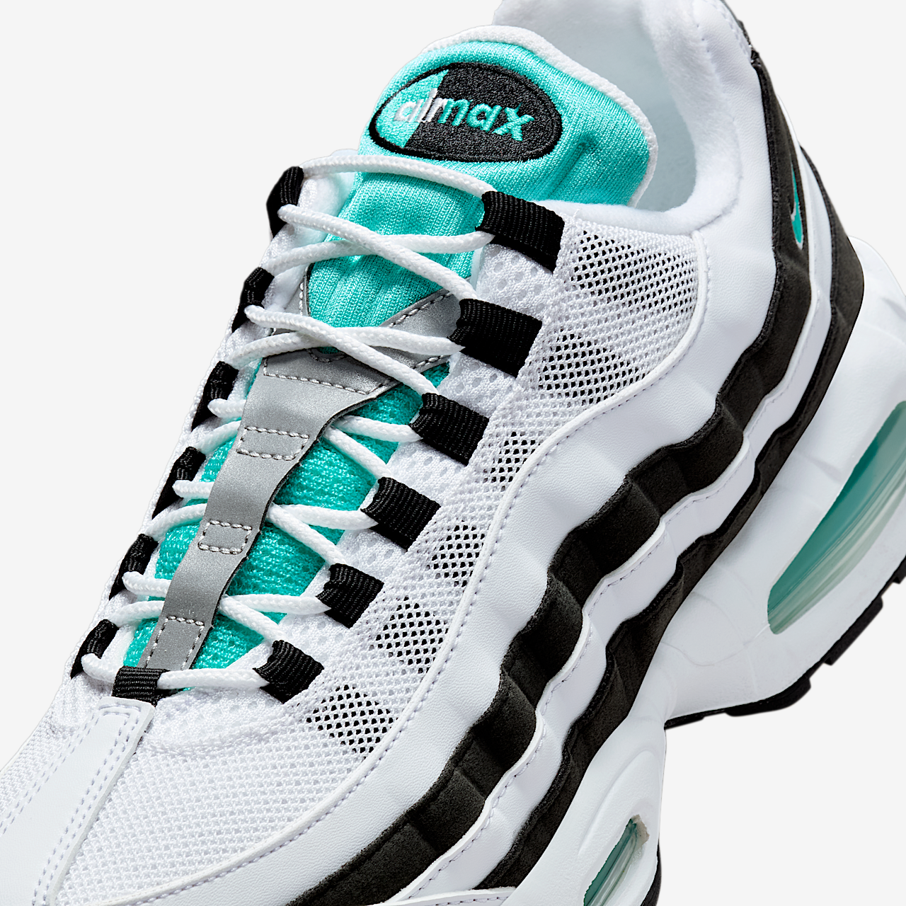 Nike Air Max sneaker Wit/Zwart/Metallic Silver/Hyper Jade