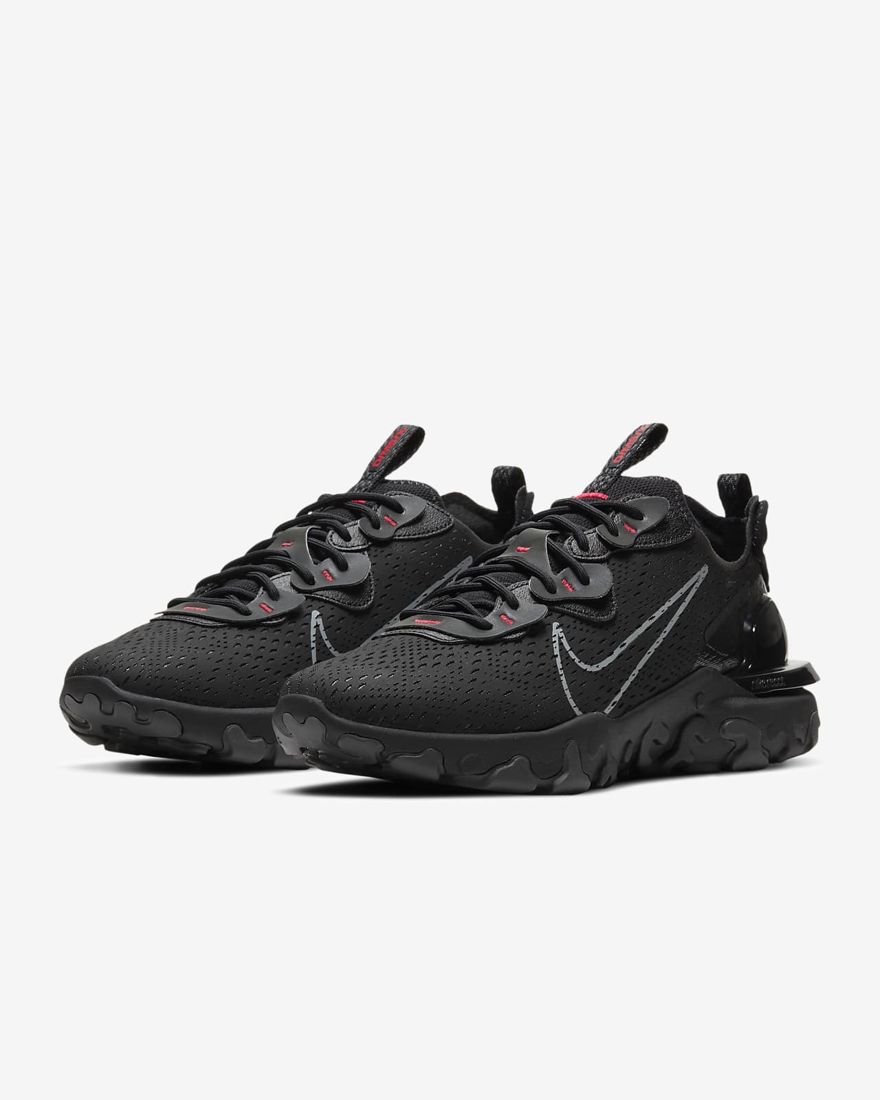 nike react vision black and red