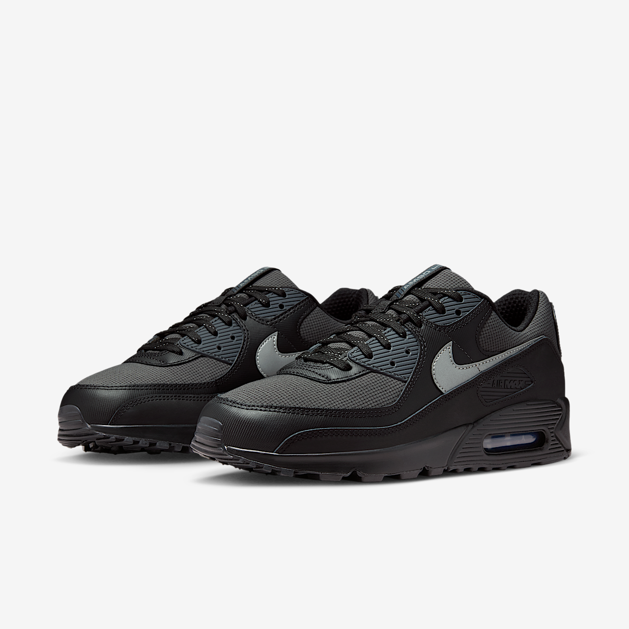Nike Air max 90 sneaker Zwart/Anthracite/Thunder Blue/Reflect Silver