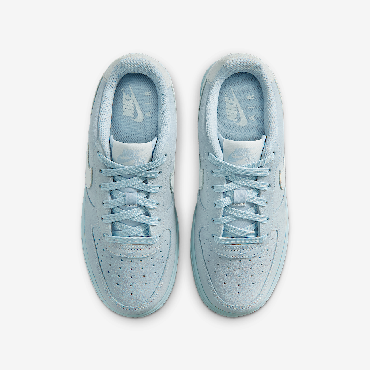 Nike Air Force 1 sneaker Light Armory Blue/Pure Platinum