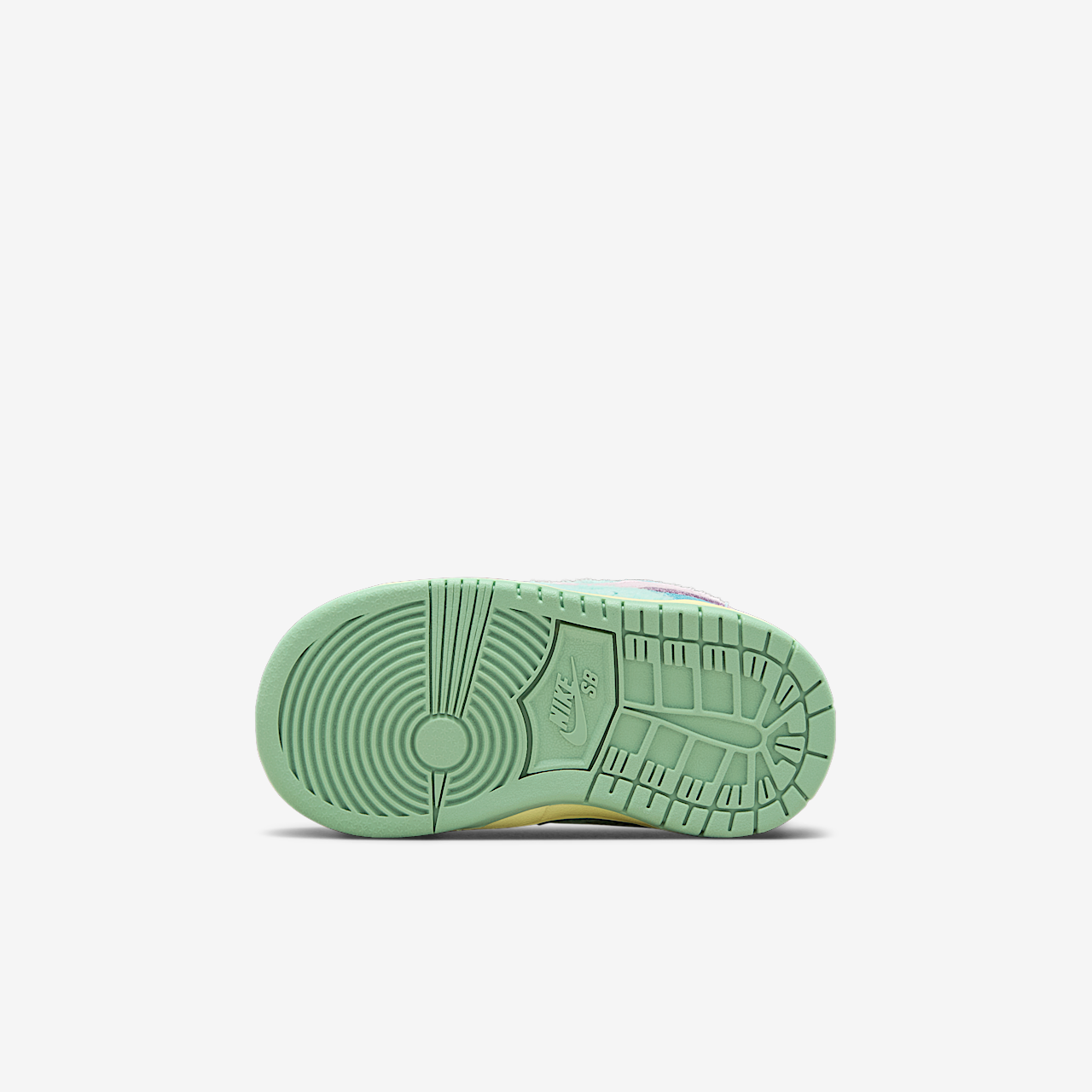 Nike Dunk Low sneaker Blue Gaze/Bicycle Yellow/Enamel Green/Light Arctic Pink