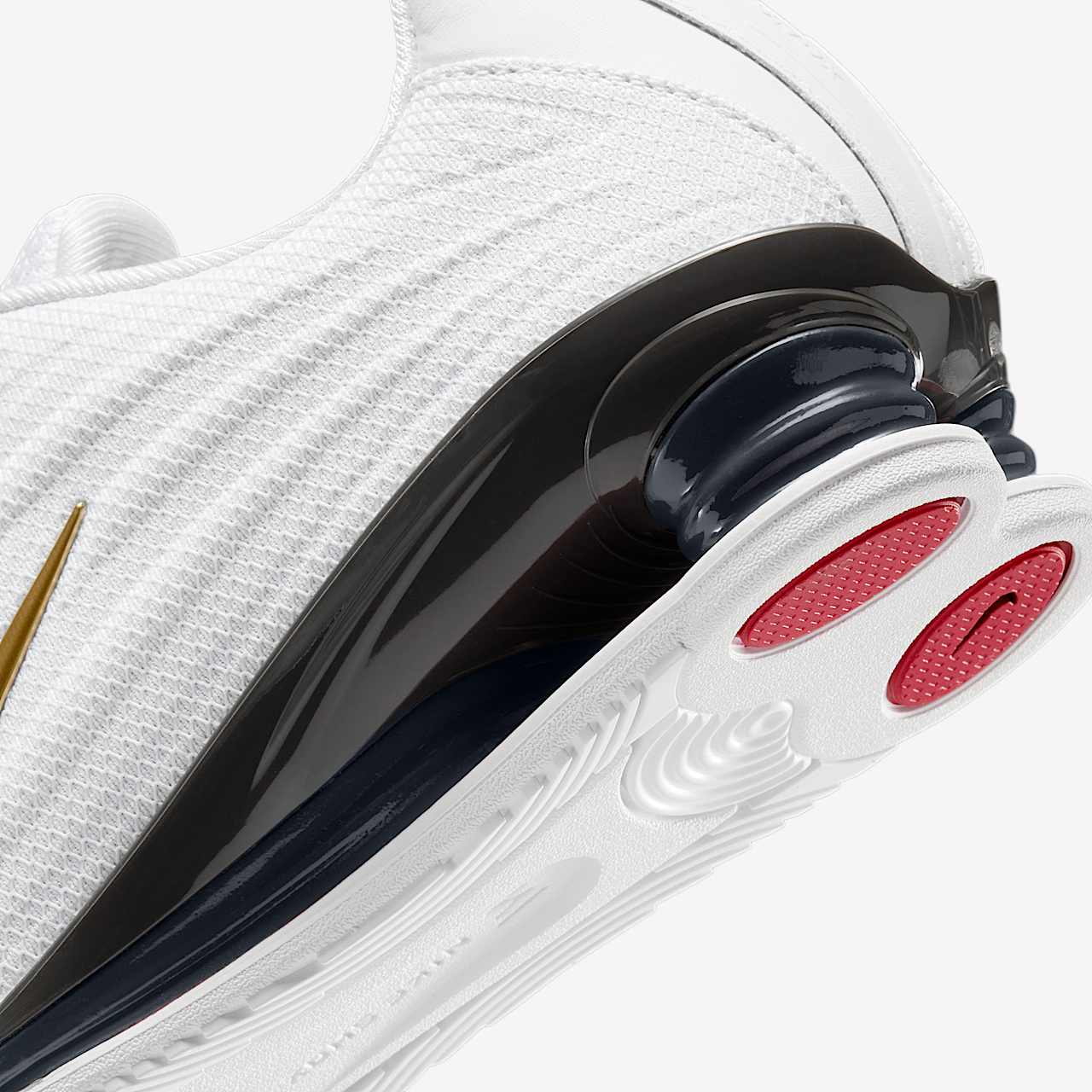 Nike Nike Shox sneaker Wit/Varsity Red/Dark Charcoal/Metallic Gold