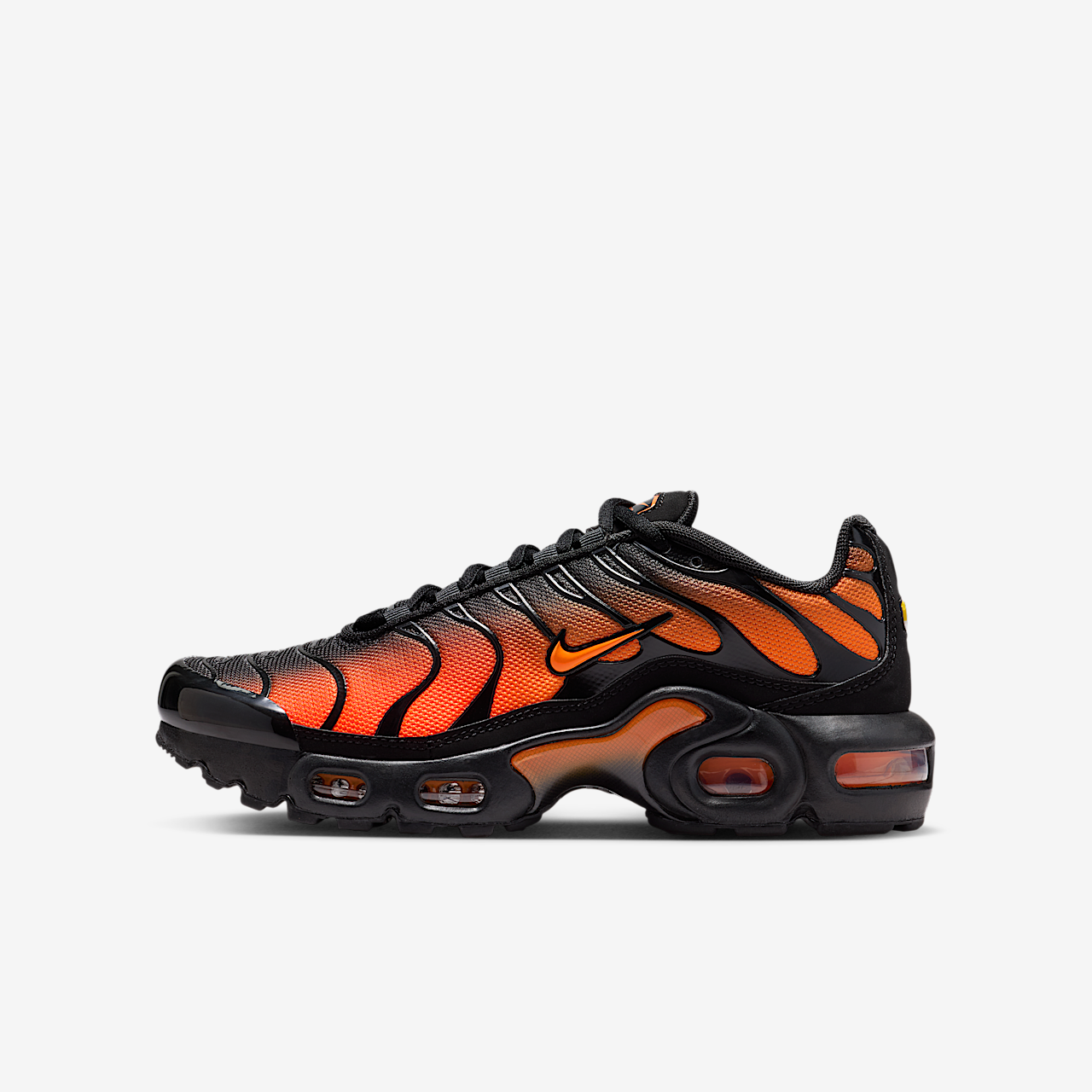 Nike Air Max Plus sneaker Zwart/Zwart/Total Orange