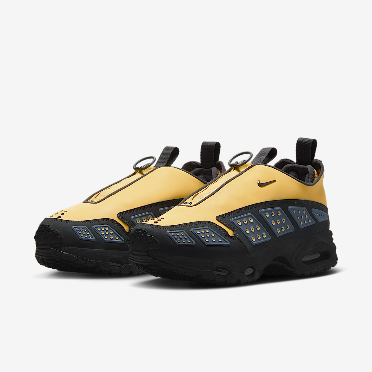 Nike Air Max SNDR sneaker Saturn Gold/Diffused Blue/Zwart/Off Noir