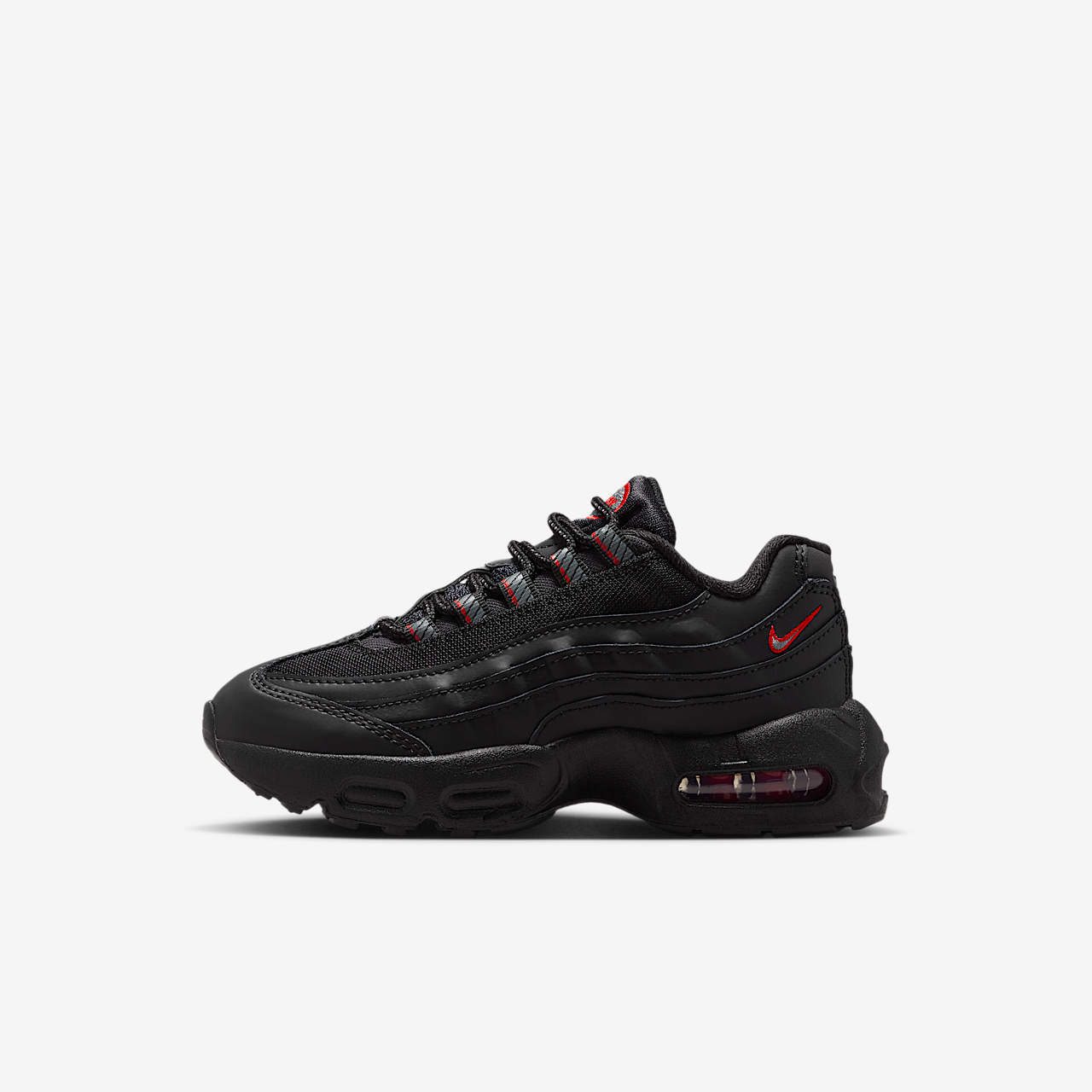 Nike Air Max 95 sneaker Zwart/University Red/Wit/Smoke Grey