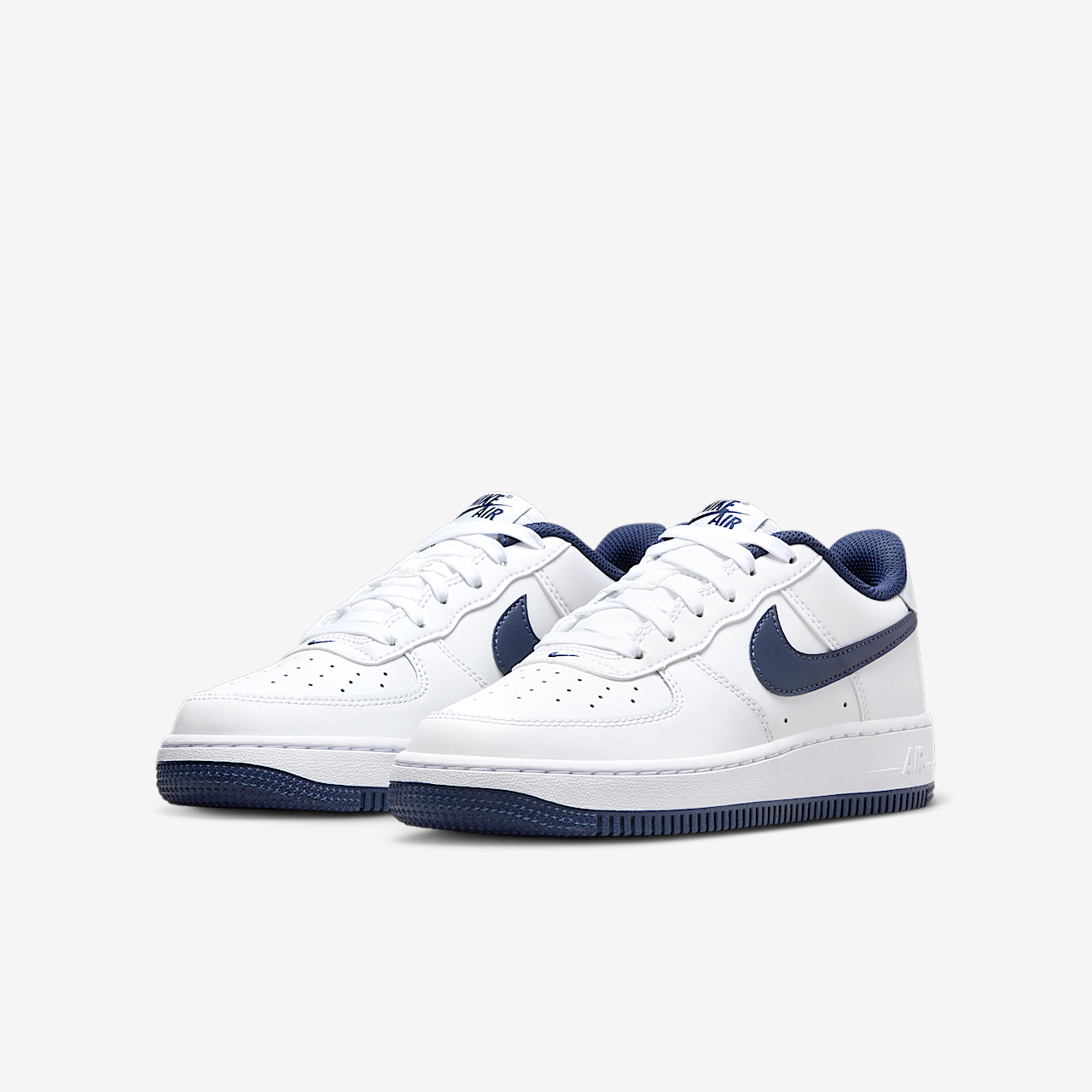 Nike Air Force 1 sneaker Wit/Football Grey/Midnight Navy