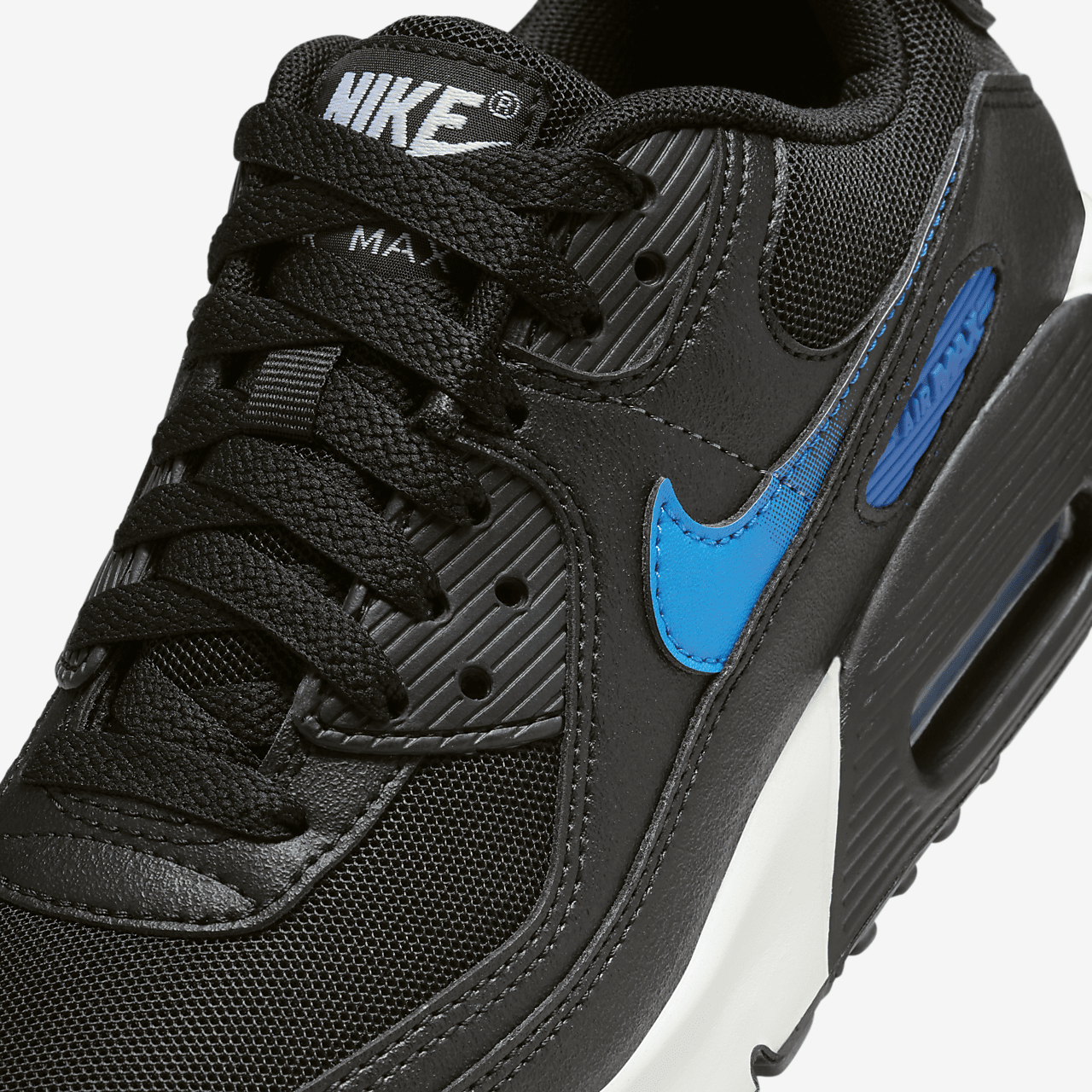 Nike Air max 90 sneaker Zwart/Court Blue/Wit/Photo Blue
