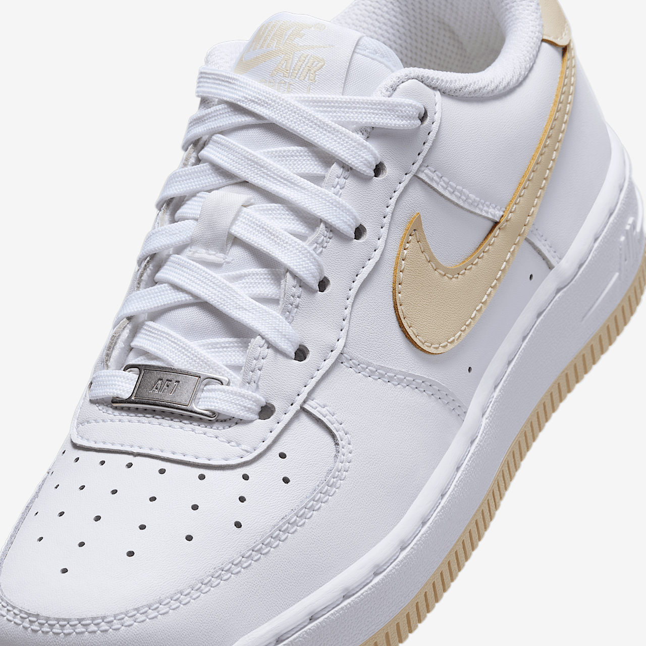 Nike Air Force 1 sneaker Wit/Wit/Light Khaki