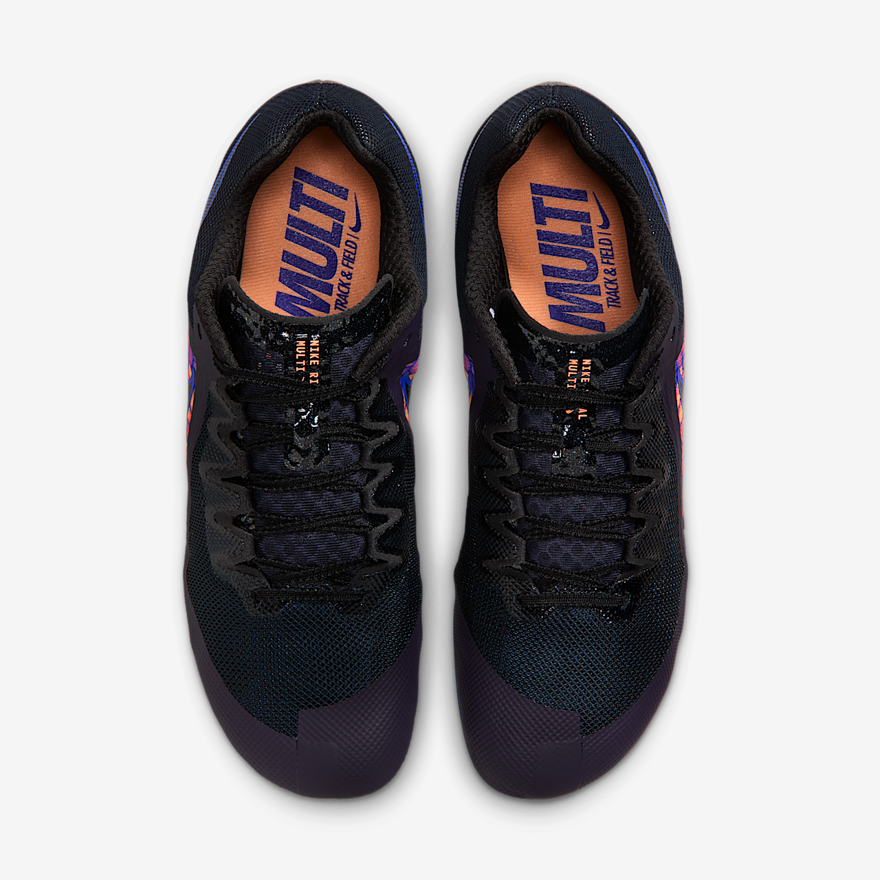 Nike  sneaker Dark Obsidian/Orange Pulse/Indigo Burst/Zwart