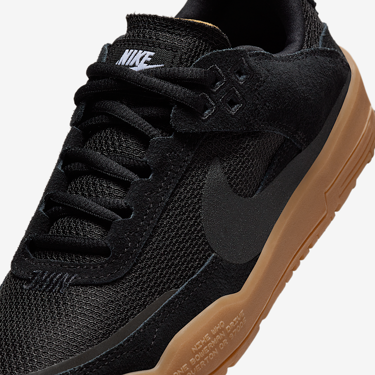 Nike  sneaker Zwart/Gum Light Brown/Wit/Zwart