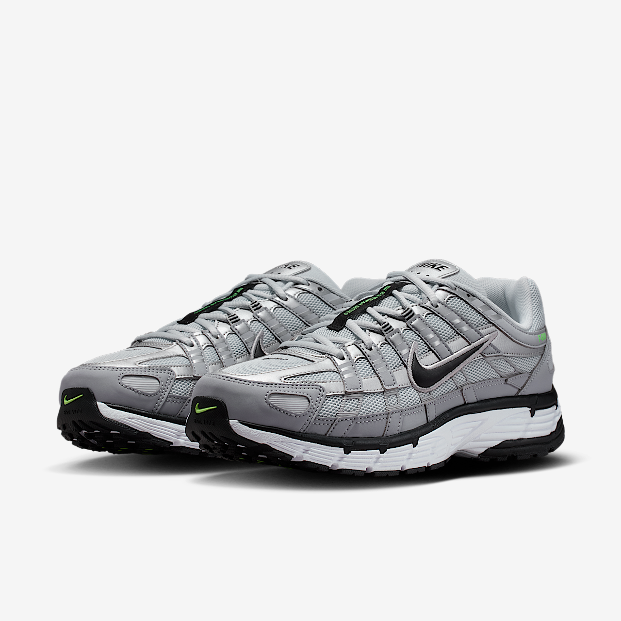 Nike P-6000 sneaker Wolf Grey/Pure Platinum/Metallic Silver/Zwart