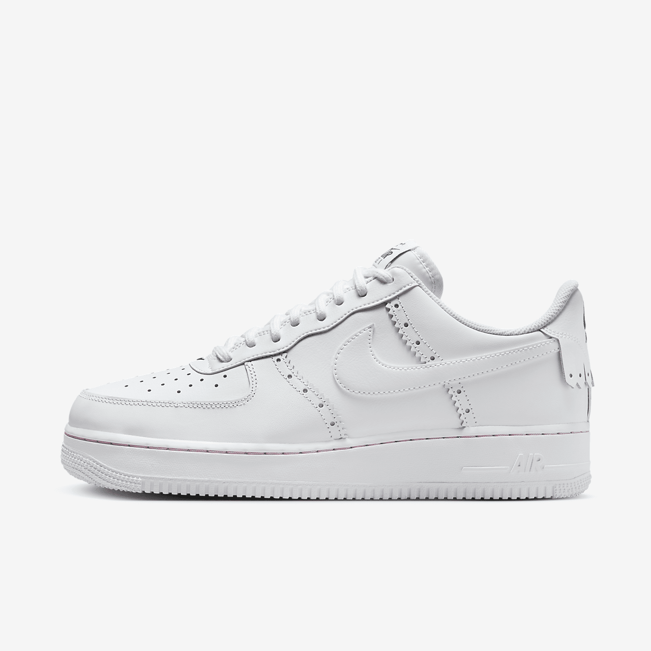 Nike Air Force 1 sneaker Wit/Medium Soft Pink/Malachite/Wit