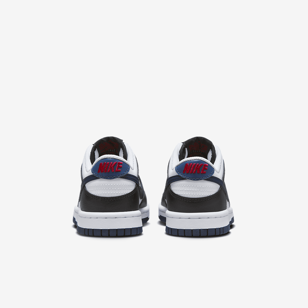 Nike Dunk Low sneaker Zwart/Wit/University Red/Midnight Navy