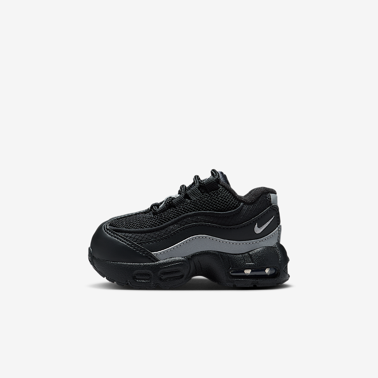 Nike Air Max 95 sneaker Zwart/Zwart/Wit/Metallic Silver