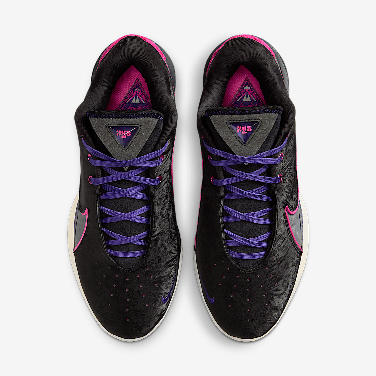 Nike LeBron sneaker Zwart/Dark Grey/Field Purple/Laser Fuchsia