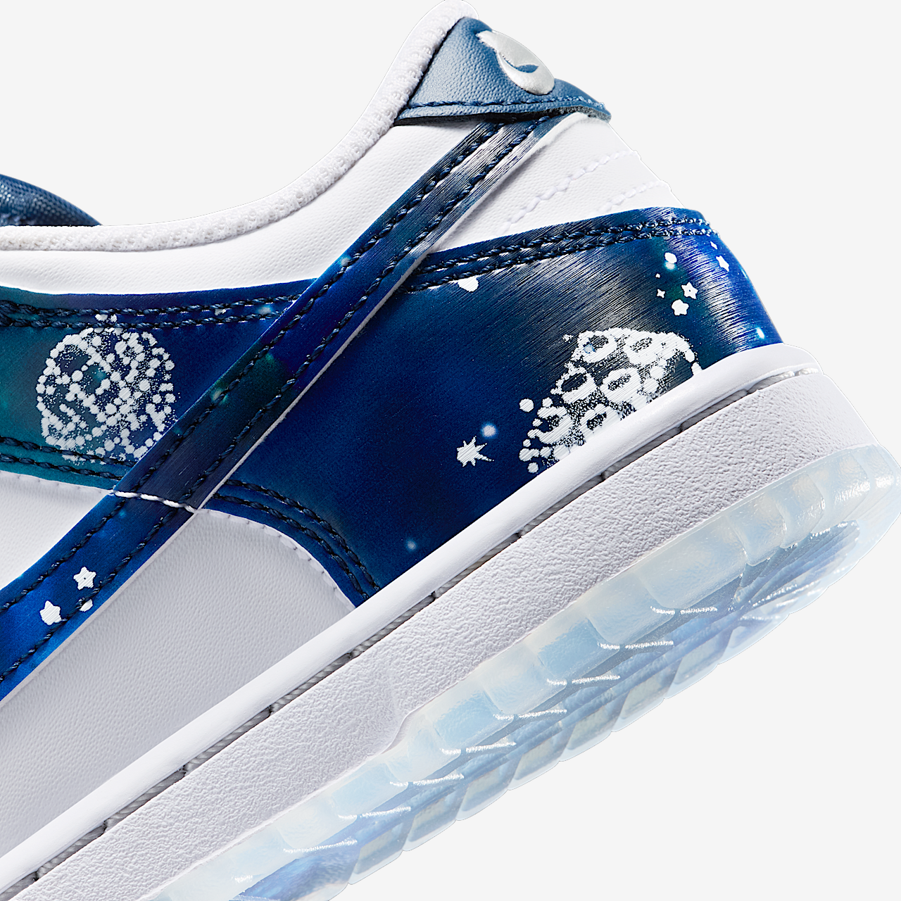 Nike Dunk Low sneaker Wit/Brave Blue/Metallic Platinum/Meerkleurig