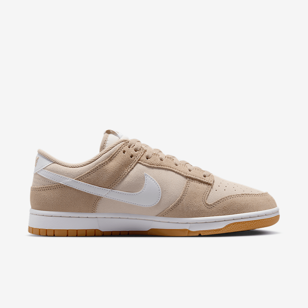 Nike Dunk Low sneaker Pale Ivory/Light Orewood Brown/Gum Light Brown/Wit