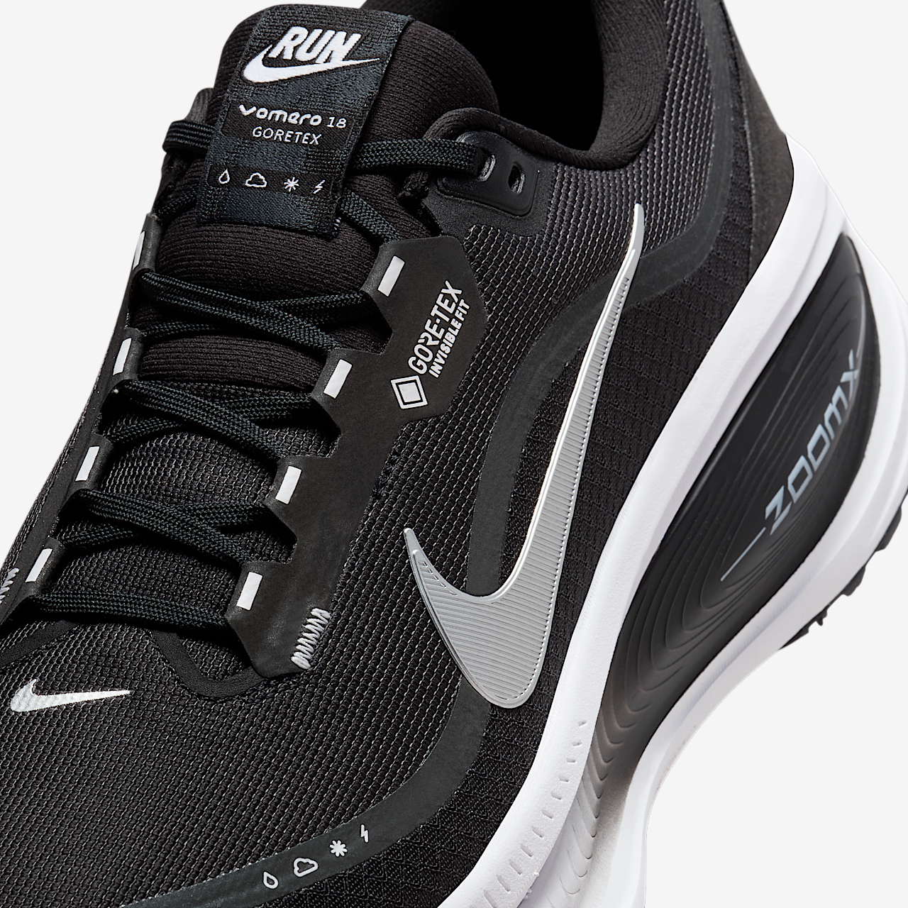 Nike Vomero sneaker Zwart/Anthracite/Wit/Metallic Silver
