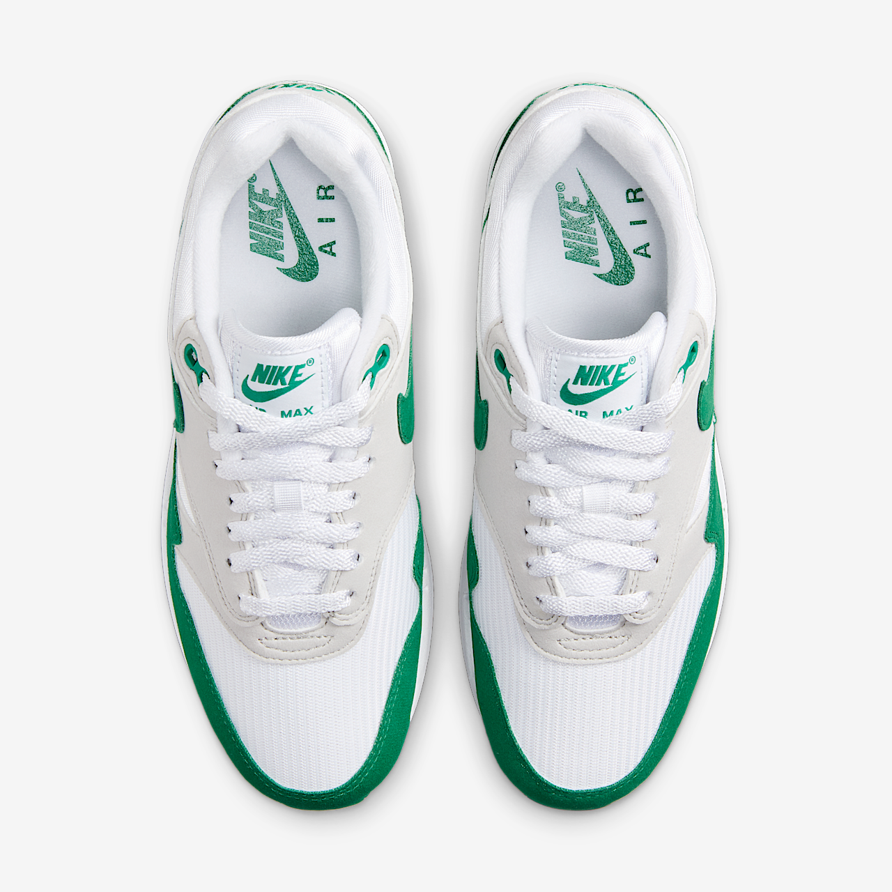 Nike Air Max 1 sneaker Neutral Grey/Wit/Zwart/Malachite