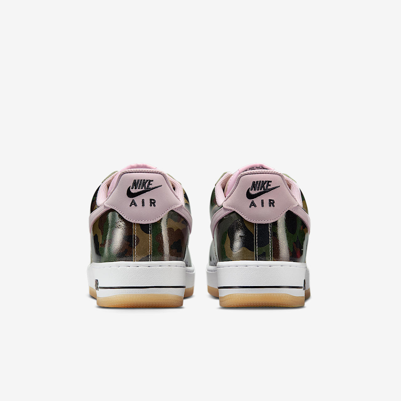 Nike Air Force 1 sneaker Desert Khaki/Zwart/Wit/Pink Foam