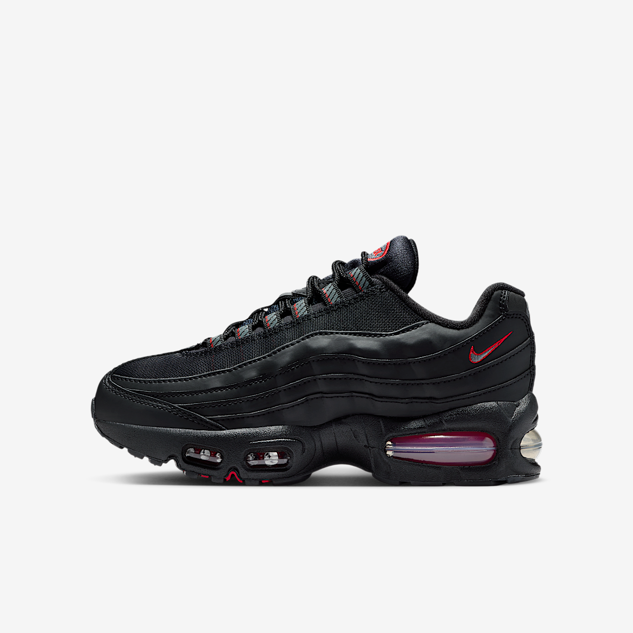 Nike Air Max 95 sneaker Zwart/University Red/Wit/Smoke Grey