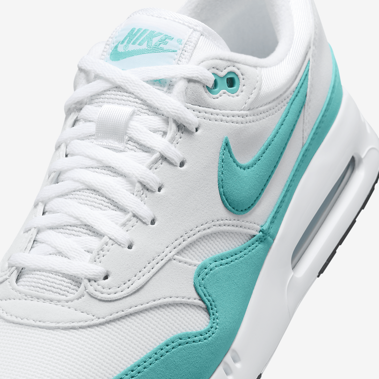 Nike Air Max 1 sneaker Wit/Pure Platinum/Zwart/Dusty Cactus