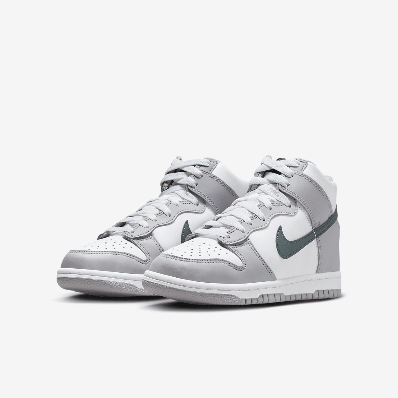 Nike Dunk High sneaker Wit/Cement Grey/Vintage Green