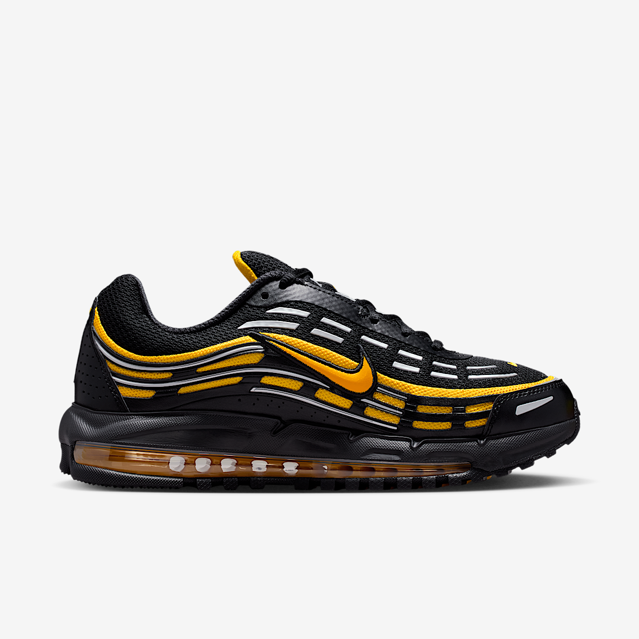 Nike Air Max sneaker Zwart/Zwart/Metallic Silver/Varsity Maize
