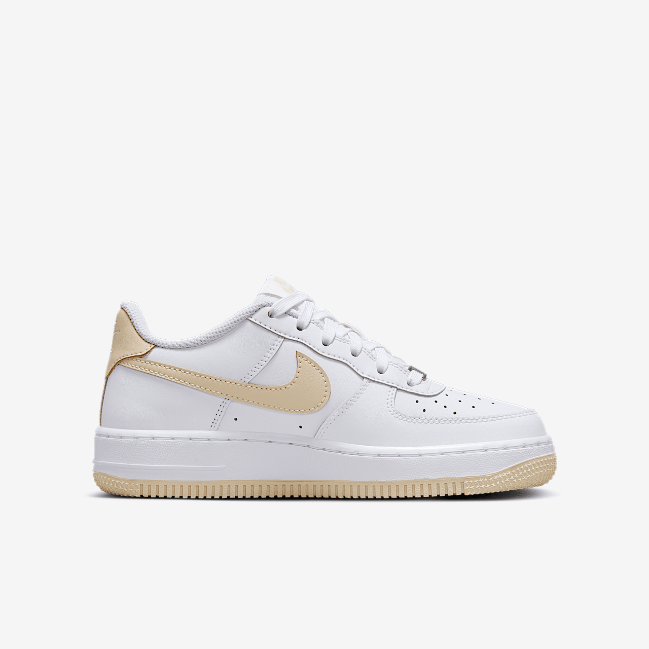 Nike Air Force 1 sneaker Wit/Wit/Light Khaki