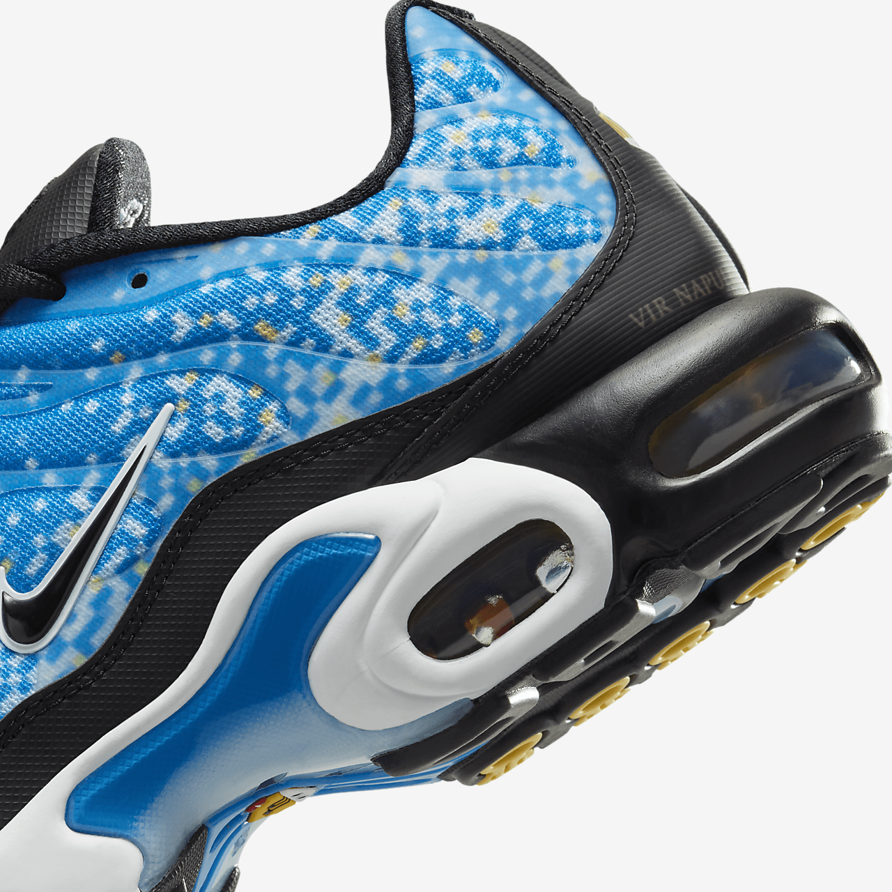 Nike Air Max Plus sneaker Light Photo Blue/Wit/Metallic Gold/Zwart