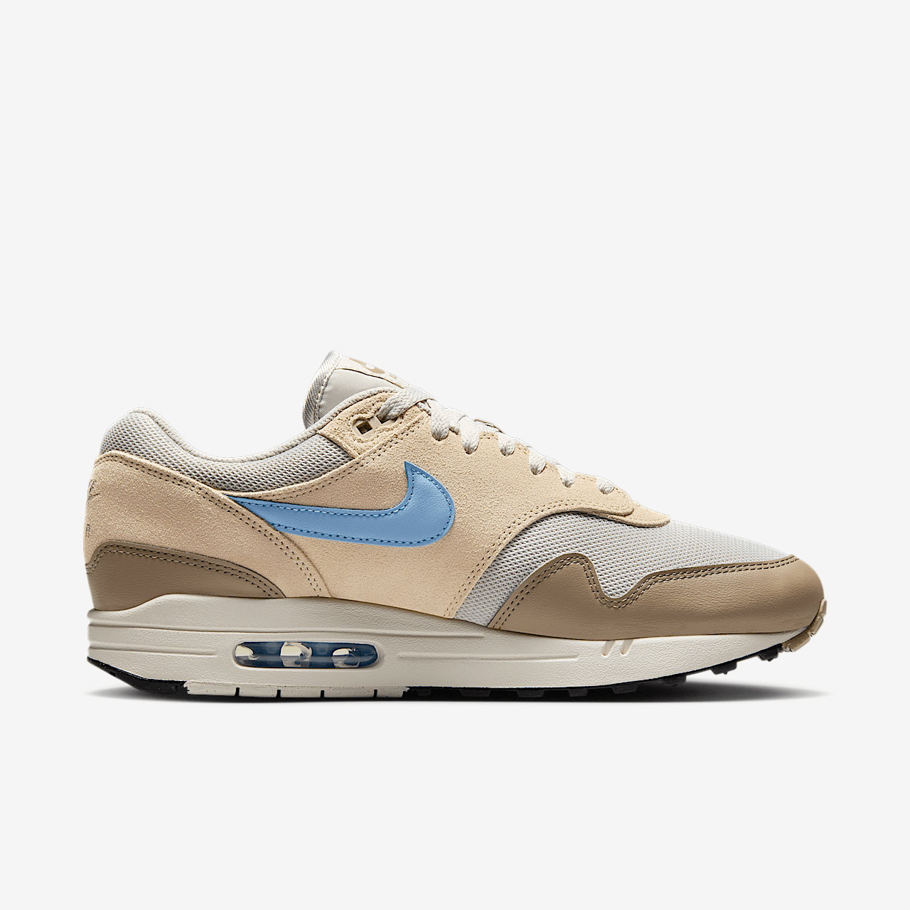 Nike Air Max 1 sneaker Light Bone/Sanddrift/Khaki/Psychic Blue